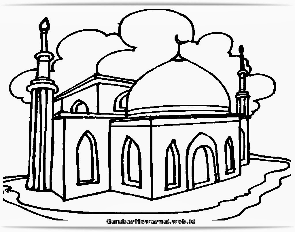 gambar mewarnai islami Terbaru Untuk Anak SD, TK, PAUD | gambarcoloring